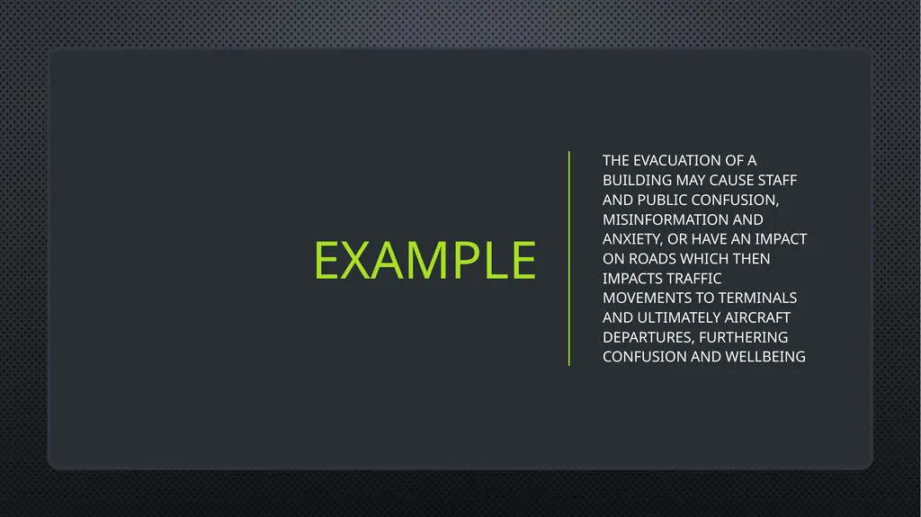 Unit 6 managing aviation services Learning outcome - slide 34 of 50