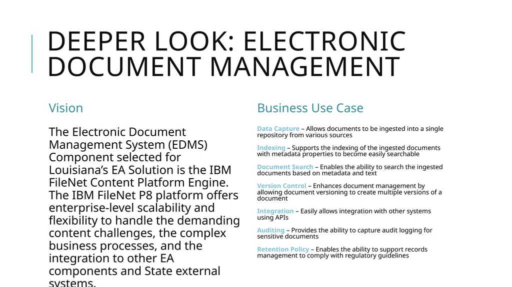 Enterprise Architecture Office of Technology - slide 33 of 36