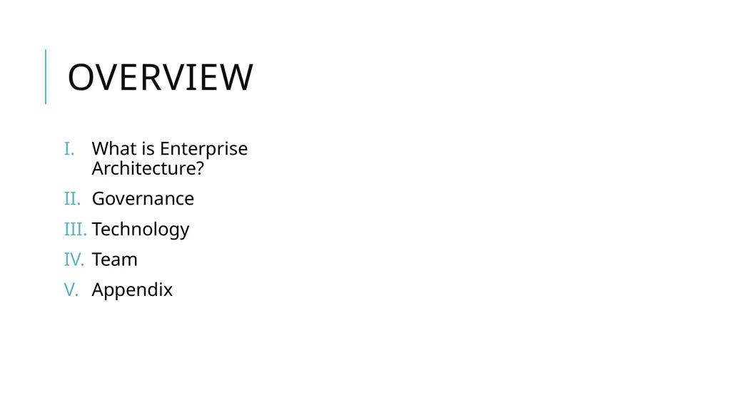 Enterprise Architecture Office of Technology - slide 2 of 36