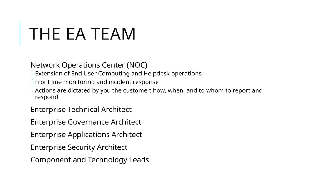 Enterprise Architecture Office of Technology - slide 25 of 36