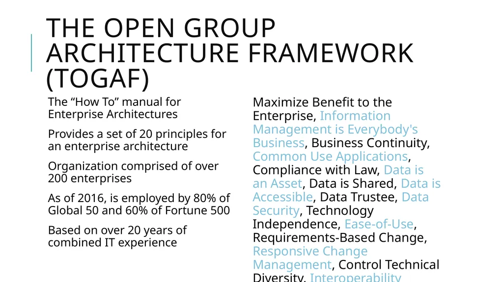 Enterprise Architecture Office of Technology - slide 11 of 36