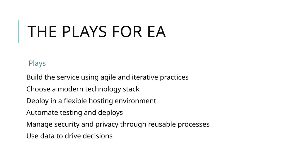 Enterprise Architecture Office of Technology - slide 17 of 36