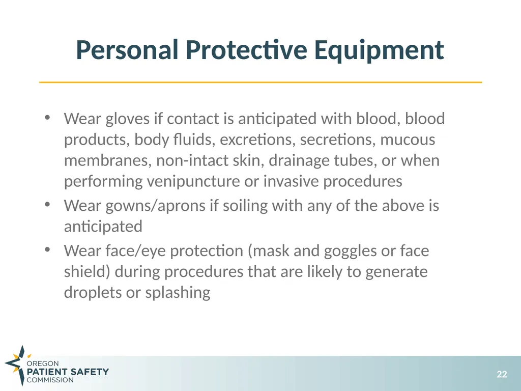 General Infection Prevention Practices Debbie - slide 22 of 72