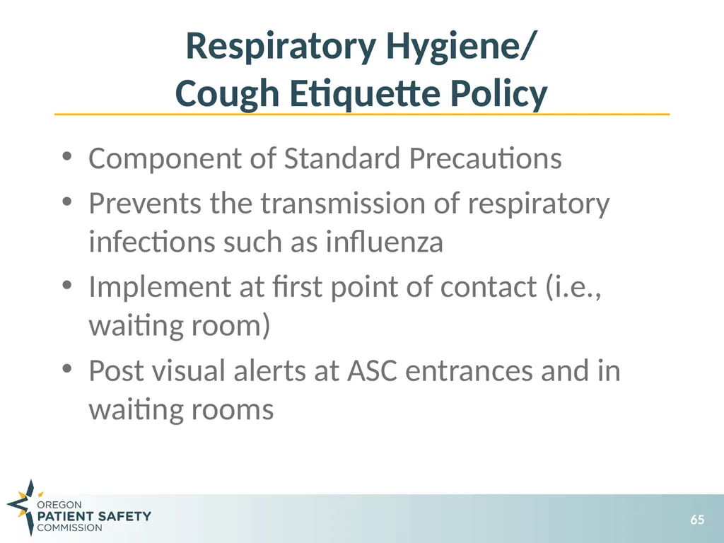 General Infection Prevention Practices Debbie - slide 65 of 72