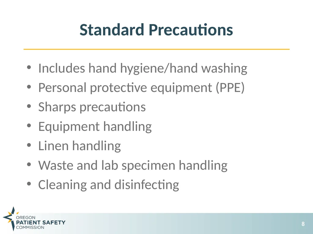General Infection Prevention Practices Debbie - slide 8 of 72