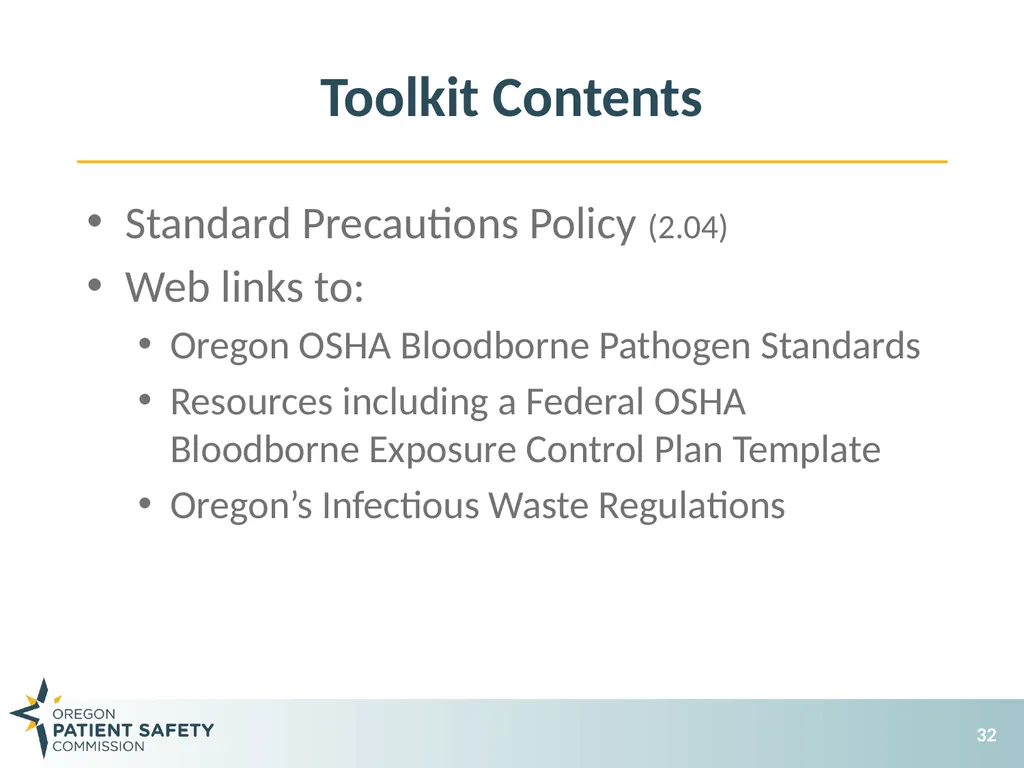 General Infection Prevention Practices Debbie - slide 32 of 72