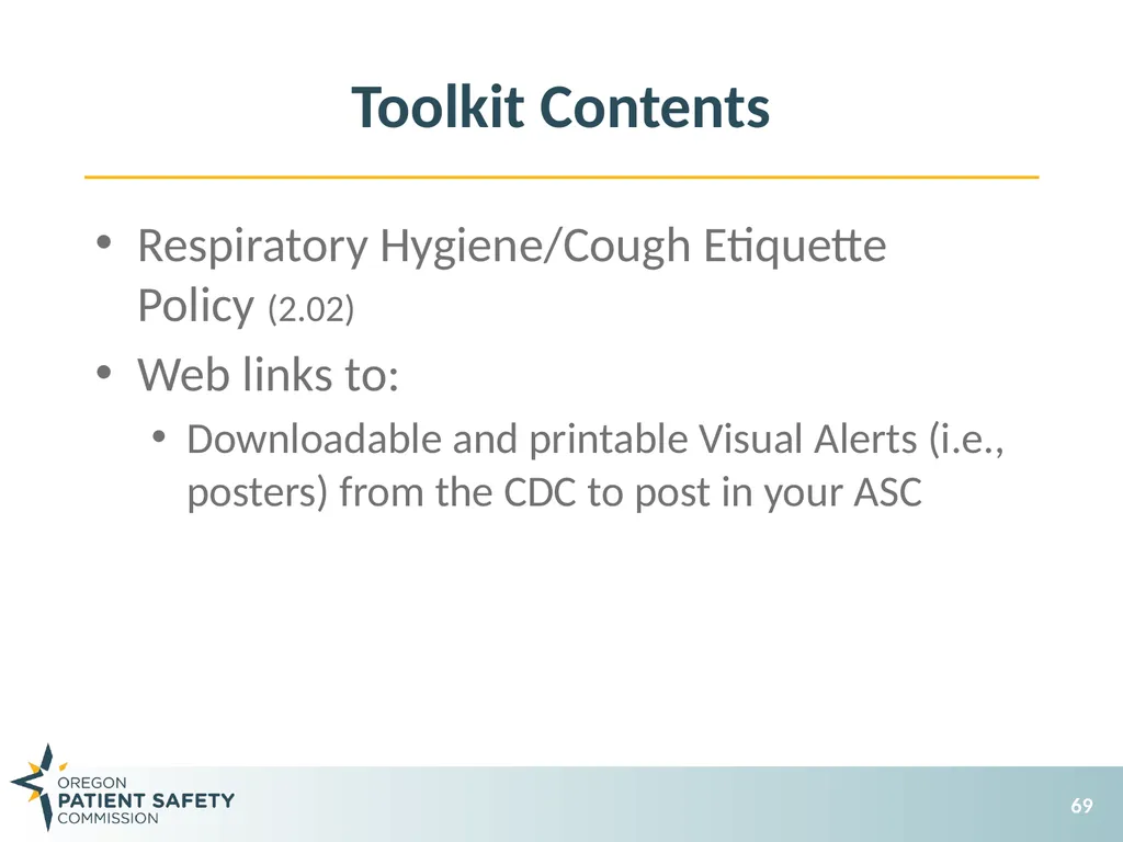 General Infection Prevention Practices Debbie - slide 69 of 72