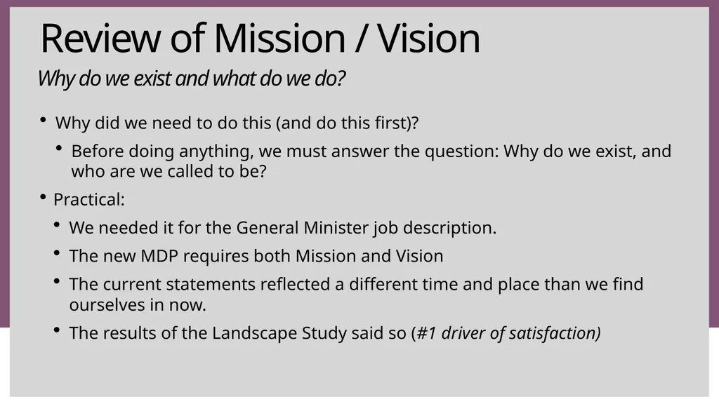 General Minister’s Report Upcoming Events General - slide 28 of 51