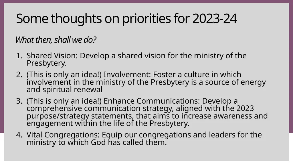 General Minister’s Report Upcoming Events General - slide 40 of 51