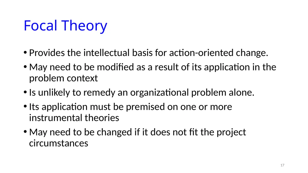 IS8014 Theory & Qualitative IS Research VIII: - slide 17 of 70