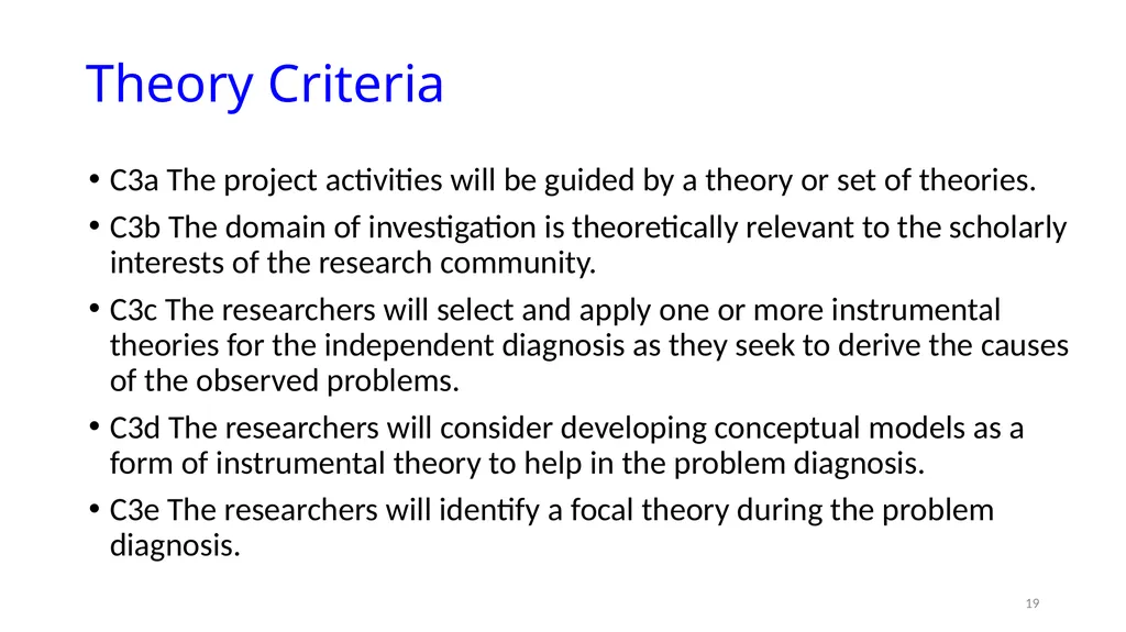 IS8014 Theory & Qualitative IS Research VIII: - slide 19 of 70