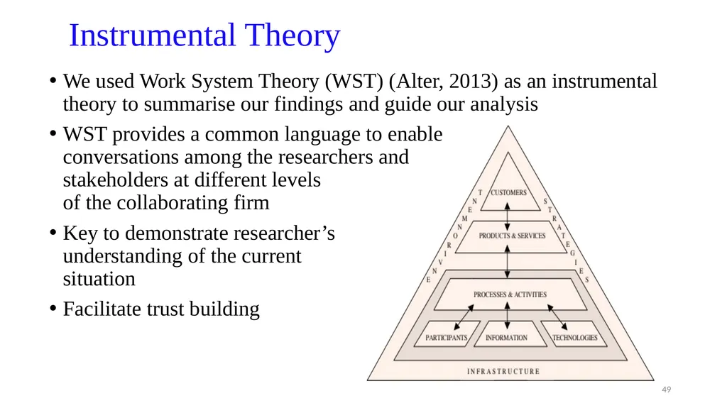 IS8014 Theory & Qualitative IS Research VIII: - slide 49 of 70