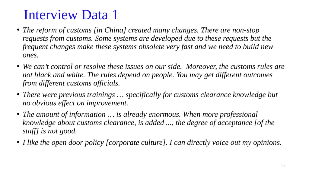 IS8014 Theory & Qualitative IS Research VIII: - slide 55 of 70