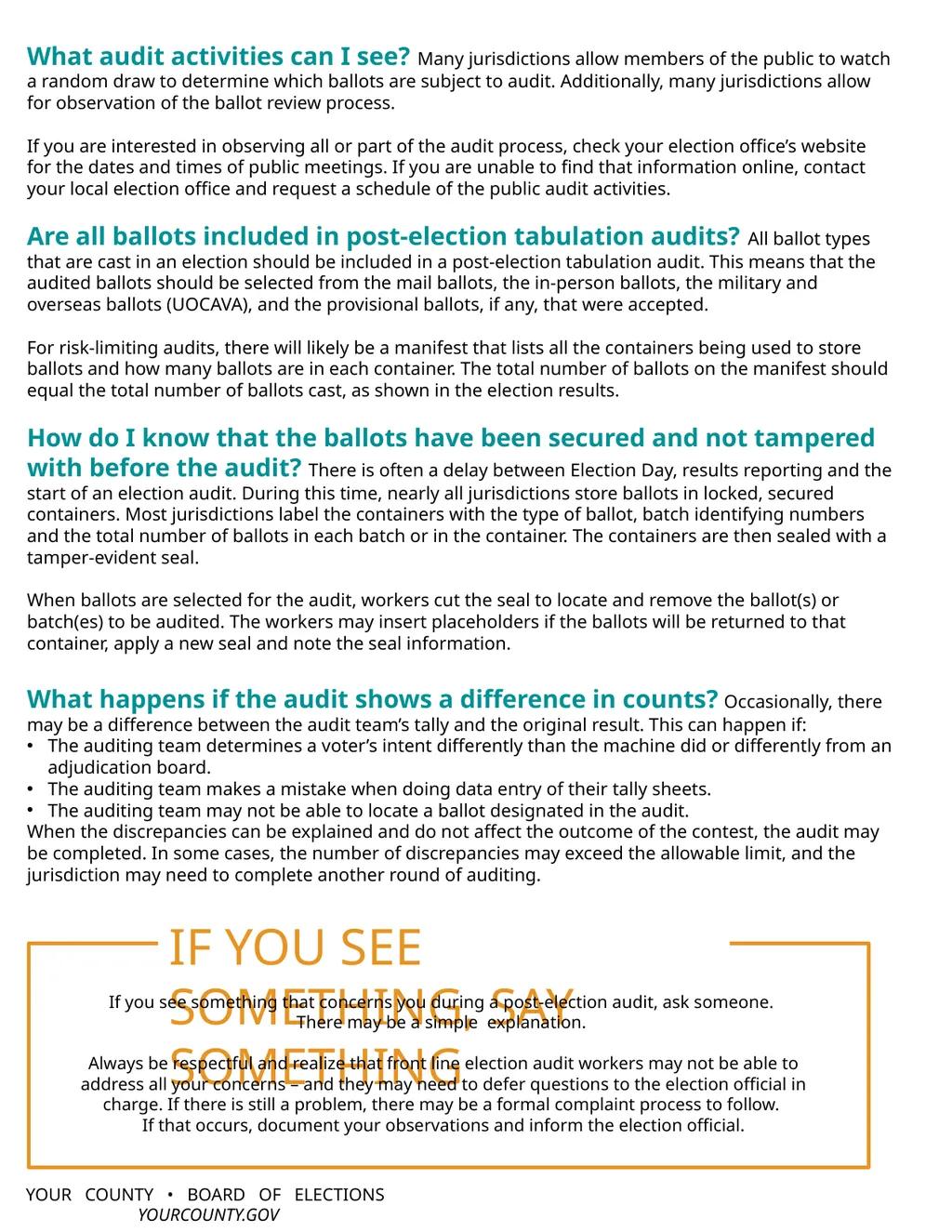 What is an election audit? Election audits are - slide 2 of 2