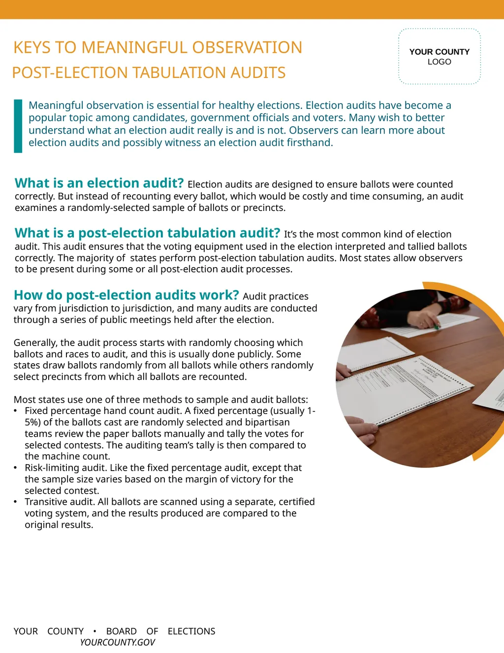 What is an election audit? Election audits are - slide 1 of 2