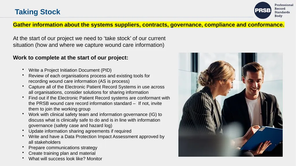 Implementing the PRSB Wound Care Record - slide 25 of 27