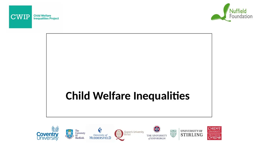 Child Welfare Inequalities The power of stories