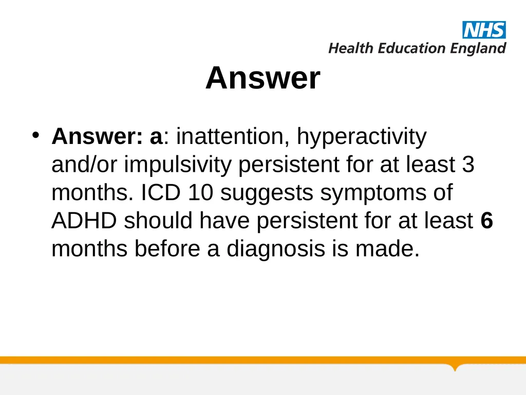 MRCPsych Child and Adolescent Psychiatry Module - slide 64 of 67
