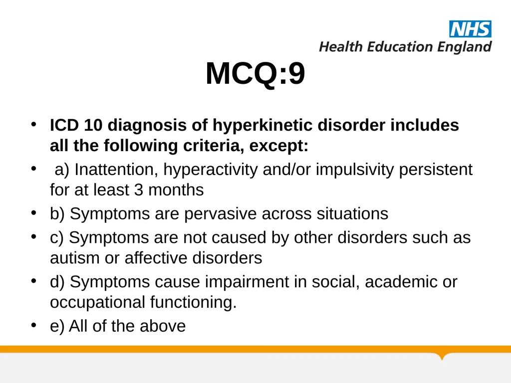 MRCPsych Child and Adolescent Psychiatry Module - slide 63 of 67