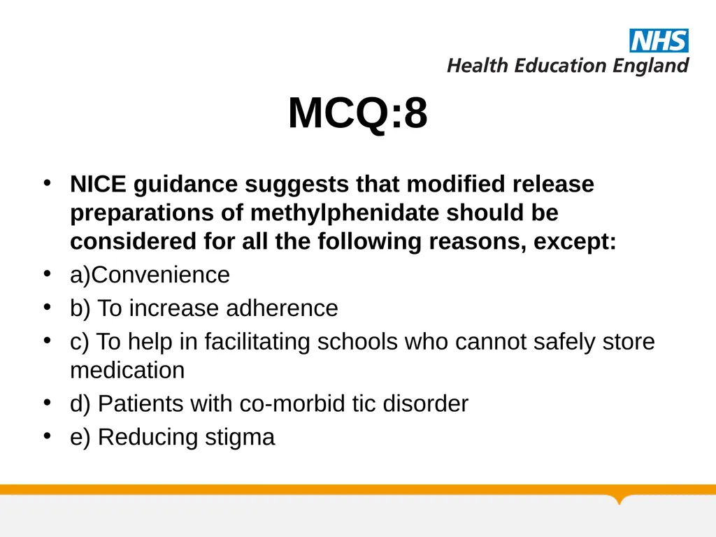 MRCPsych Child and Adolescent Psychiatry Module - slide 61 of 67