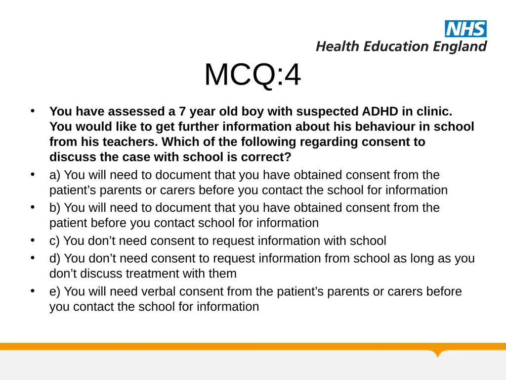 MRCPsych Child and Adolescent Psychiatry Module - slide 53 of 67