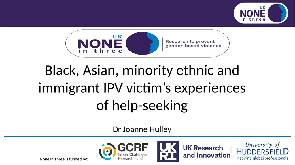 Black, Asian, minority ethnic and immigrant IPV