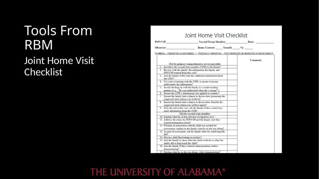 Routines-Based Intervention for Early Childhood - slide 20 of 34