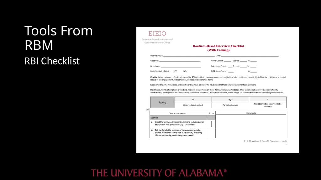 Routines-Based Intervention for Early Childhood - slide 16 of 34