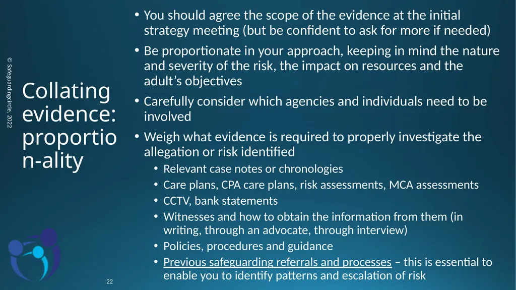 Developing your skills in Adult Safeguarding - slide 22 of 37