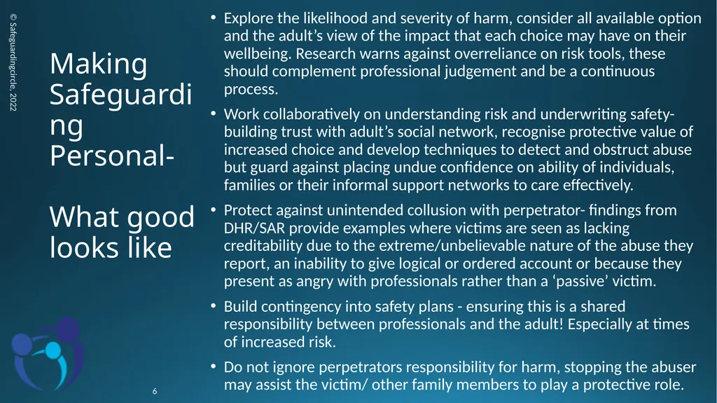 Developing your skills in Adult Safeguarding - slide 6 of 37