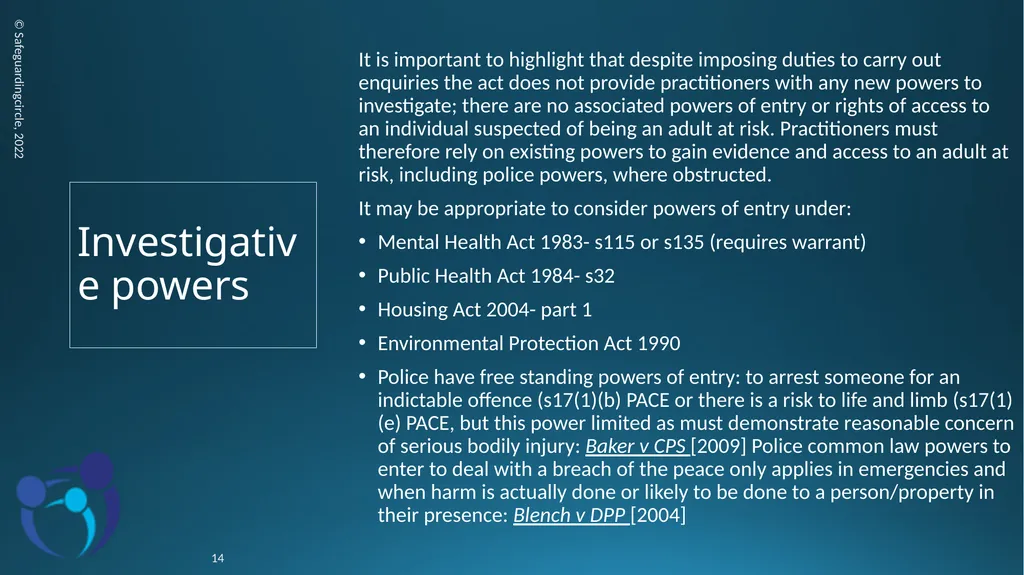Developing your skills in Adult Safeguarding - slide 14 of 37