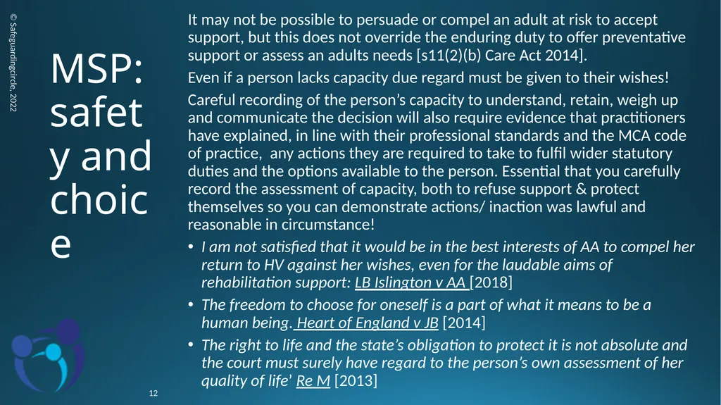 Developing your skills in Adult Safeguarding - slide 12 of 37