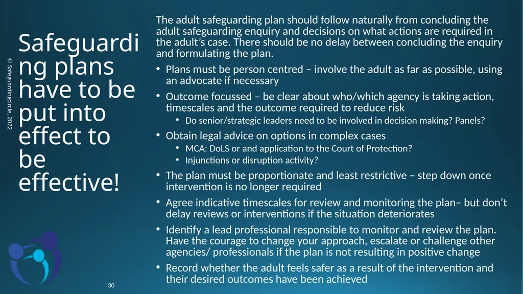 Developing your skills in Adult Safeguarding - slide 30 of 37