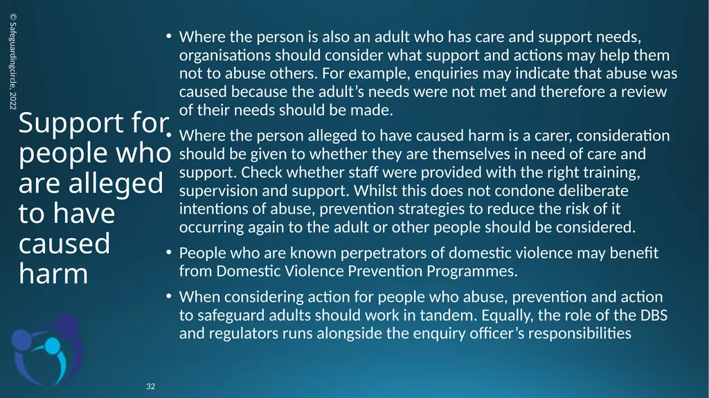 Developing your skills in Adult Safeguarding - slide 32 of 37