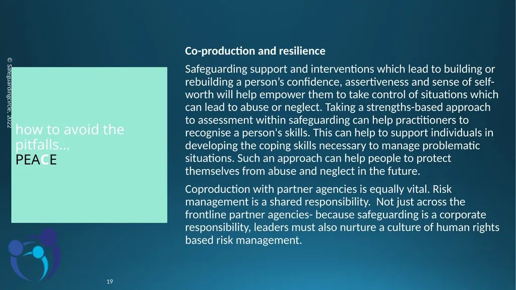 Developing your skills in Adult Safeguarding - slide 19 of 37