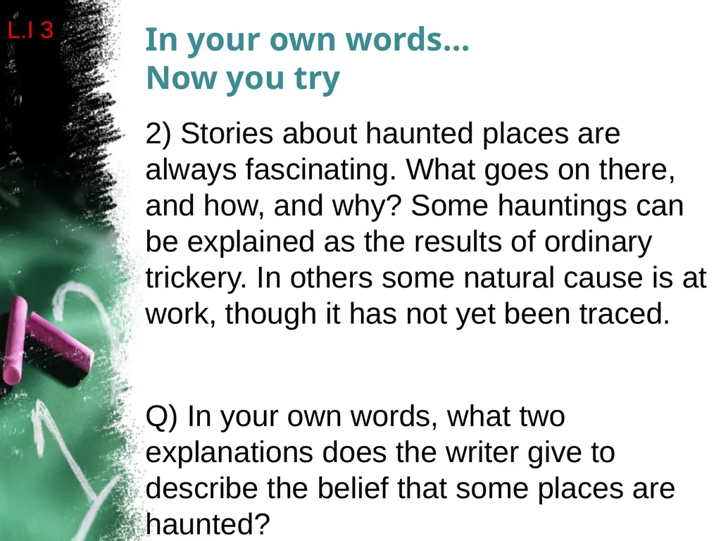 Reading for Understanding, Analysis and Evaluation - slide 15 of 119