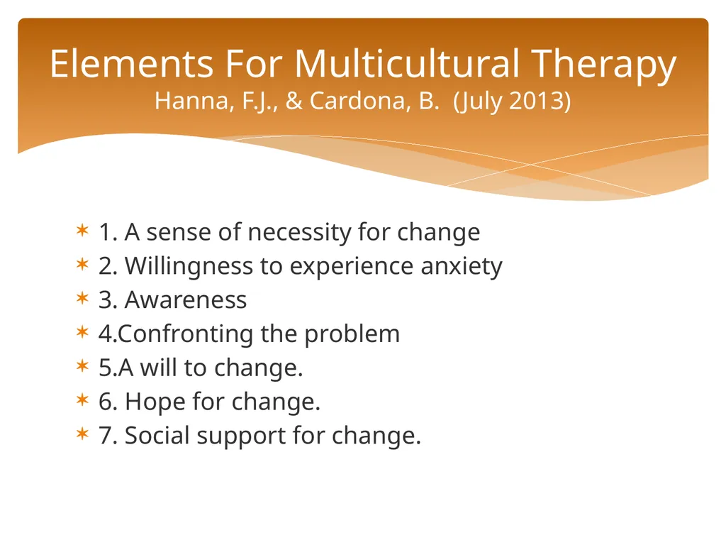 Conceptualizing Cultural Variables in Treatment - slide 92 of 212