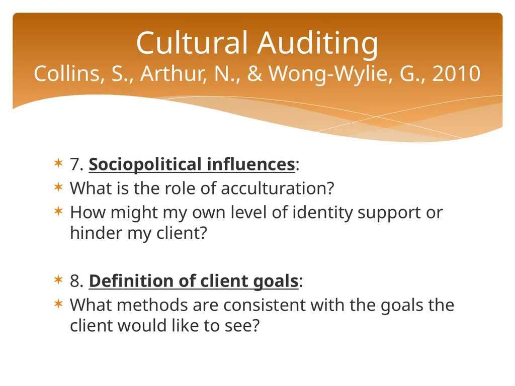 Conceptualizing Cultural Variables in Treatment - slide 53 of 212