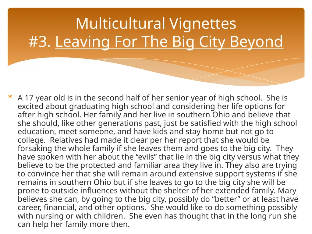 Conceptualizing Cultural Variables in Treatment - slide 174 of 212