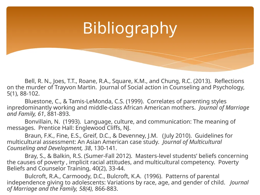 Conceptualizing Cultural Variables in Treatment - slide 184 of 212