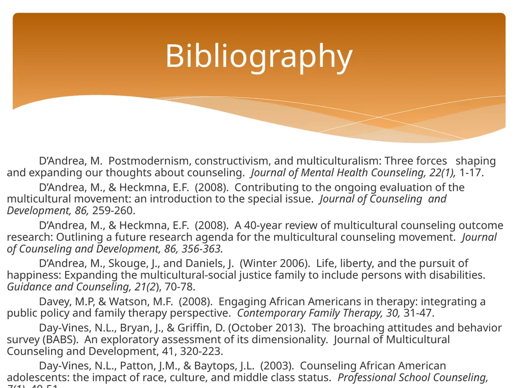 Conceptualizing Cultural Variables in Treatment - slide 189 of 212