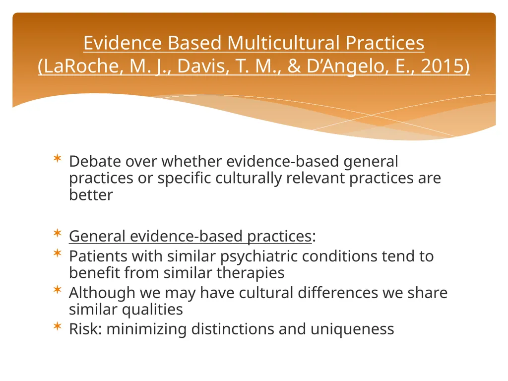Conceptualizing Cultural Variables in Treatment - slide 118 of 212