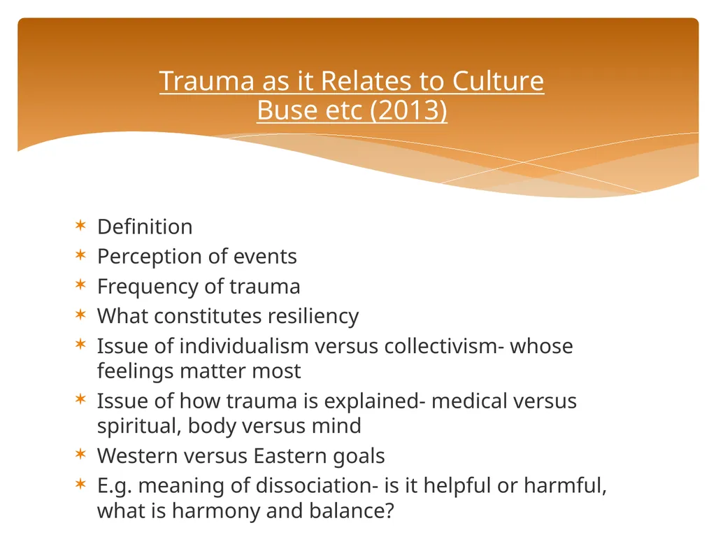 Conceptualizing Cultural Variables in Treatment - slide 165 of 212