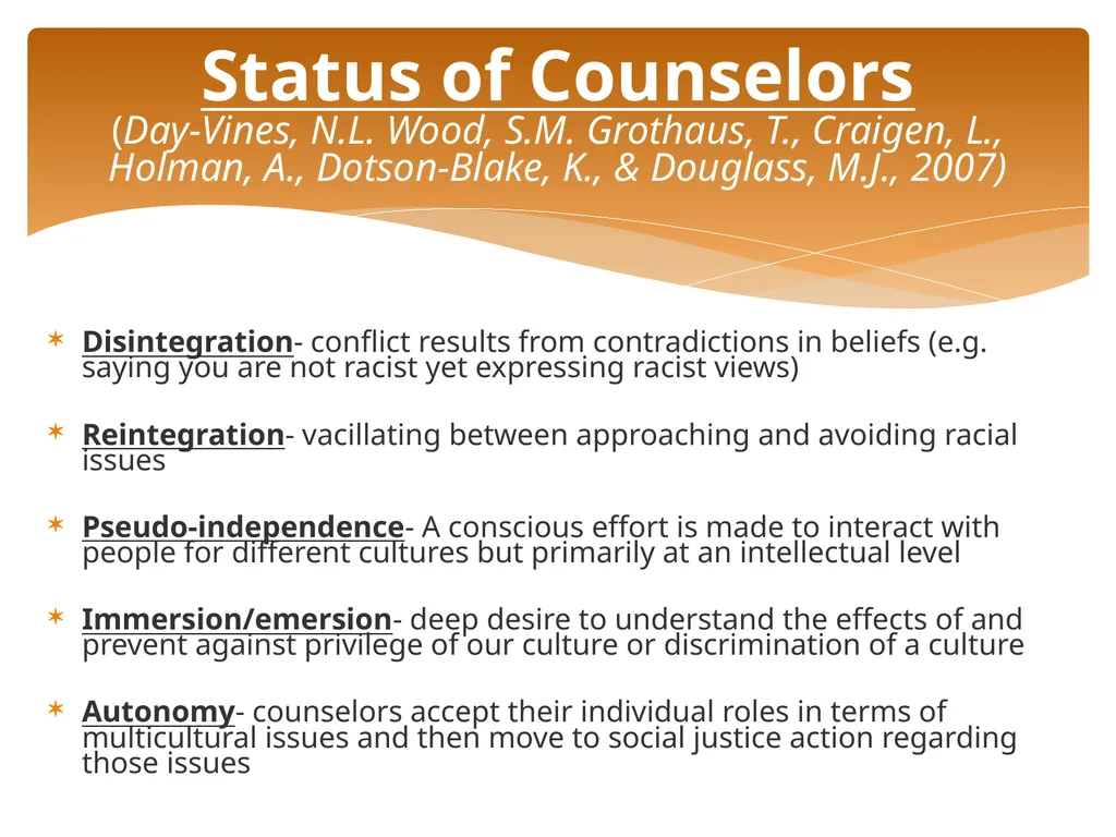 Conceptualizing Cultural Variables in Treatment - slide 75 of 212