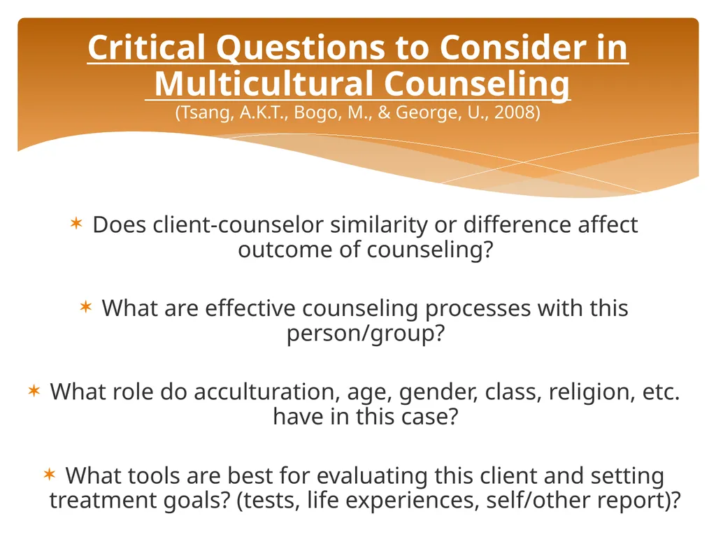 Conceptualizing Cultural Variables in Treatment - slide 70 of 212