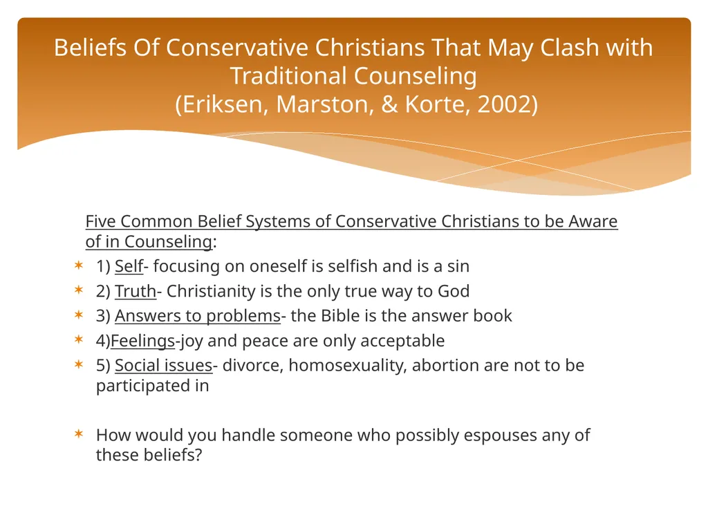 Conceptualizing Cultural Variables in Treatment - slide 138 of 212