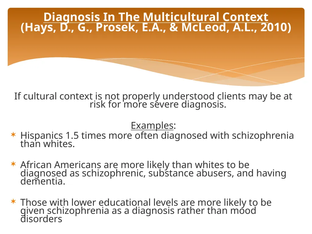 Conceptualizing Cultural Variables in Treatment - slide 151 of 212