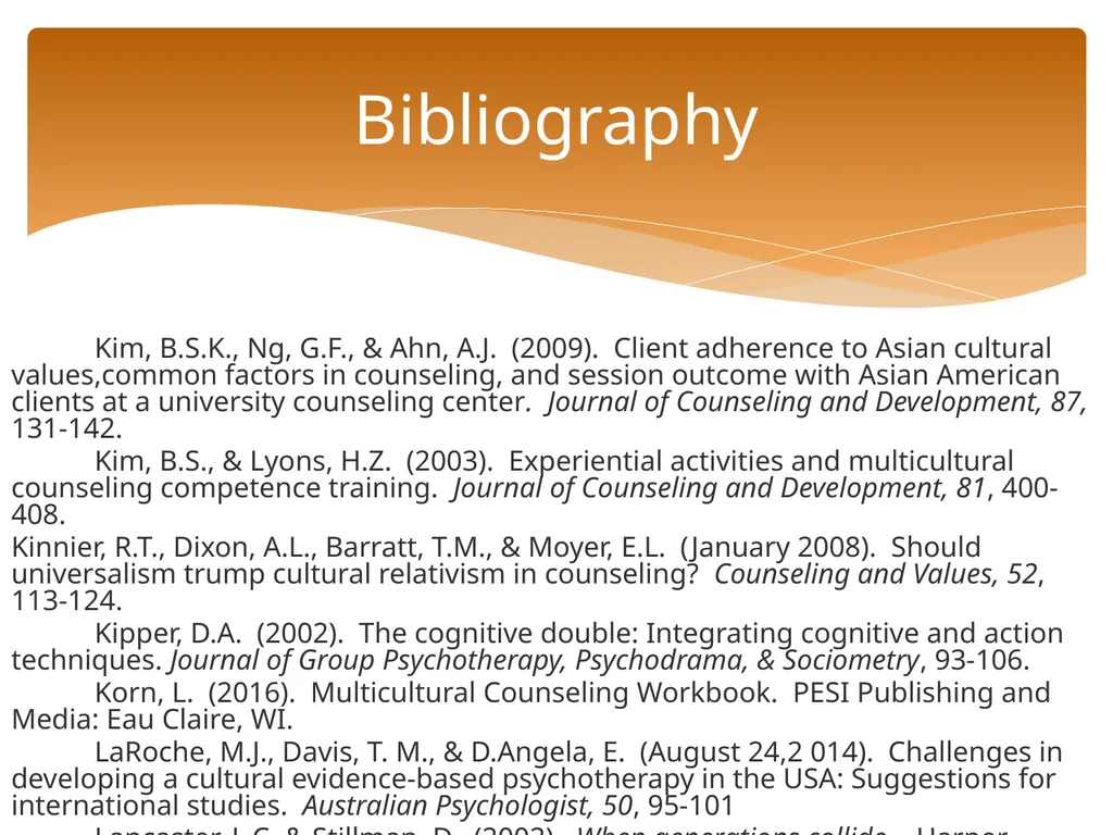 Conceptualizing Cultural Variables in Treatment - slide 199 of 212