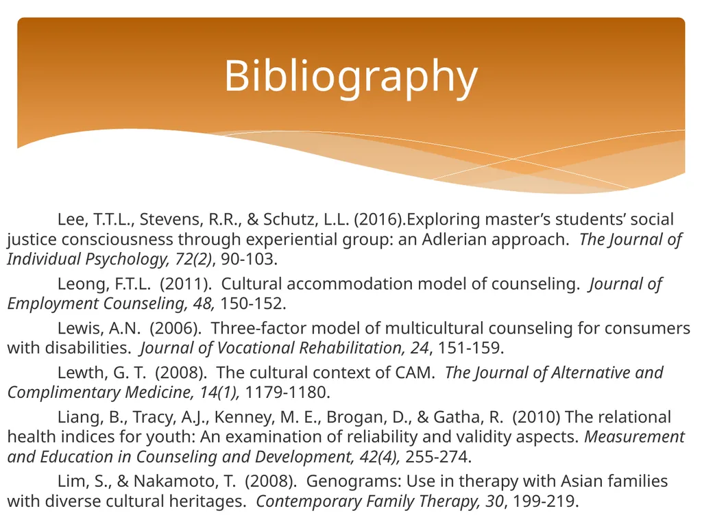 Conceptualizing Cultural Variables in Treatment - slide 200 of 212