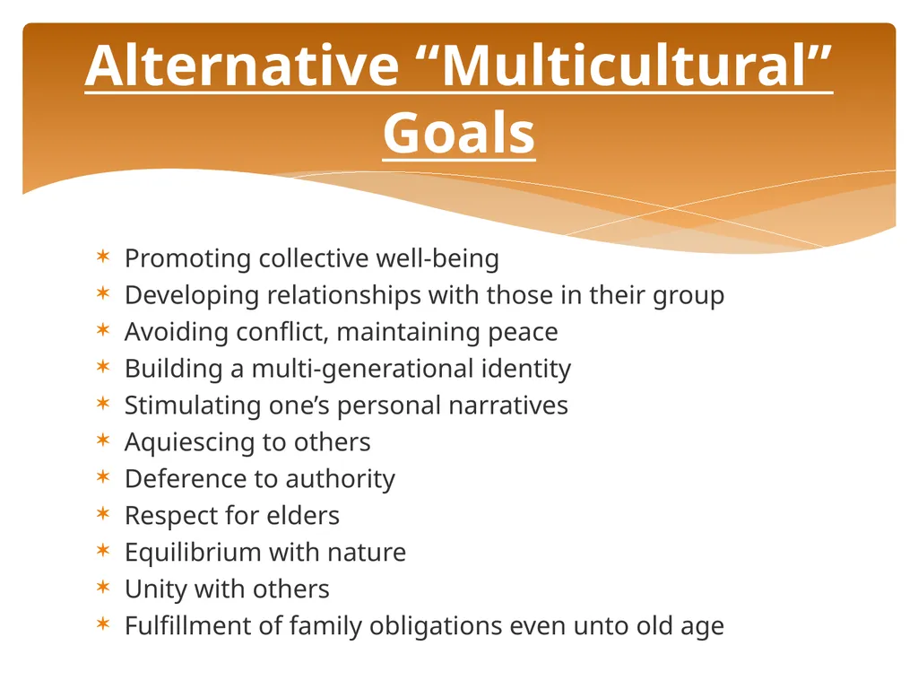 Conceptualizing Cultural Variables in Treatment - slide 64 of 212